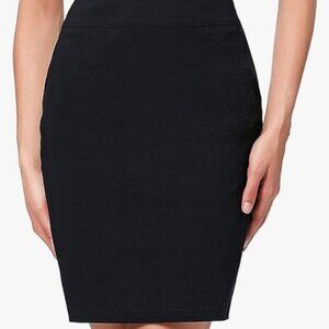 Kate Kasin Black High Waisted Bodycon Mini Skirt with Slit Size L